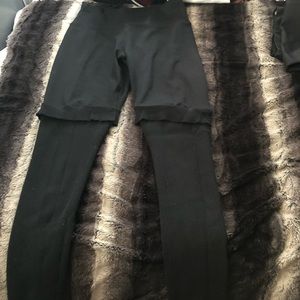 Black sweater leggings